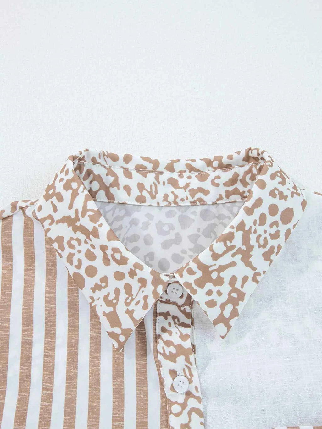 Leopard Striped Western Casual Shirt.