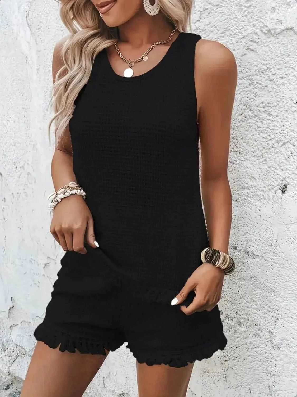 Top and short set comfortable and beautiful