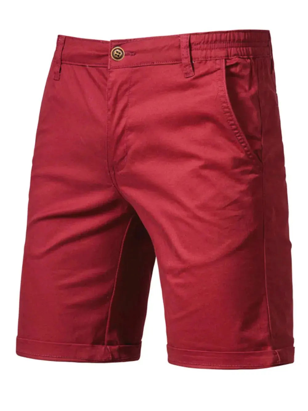 Men's Elastic Waist Shorts with Pockets.