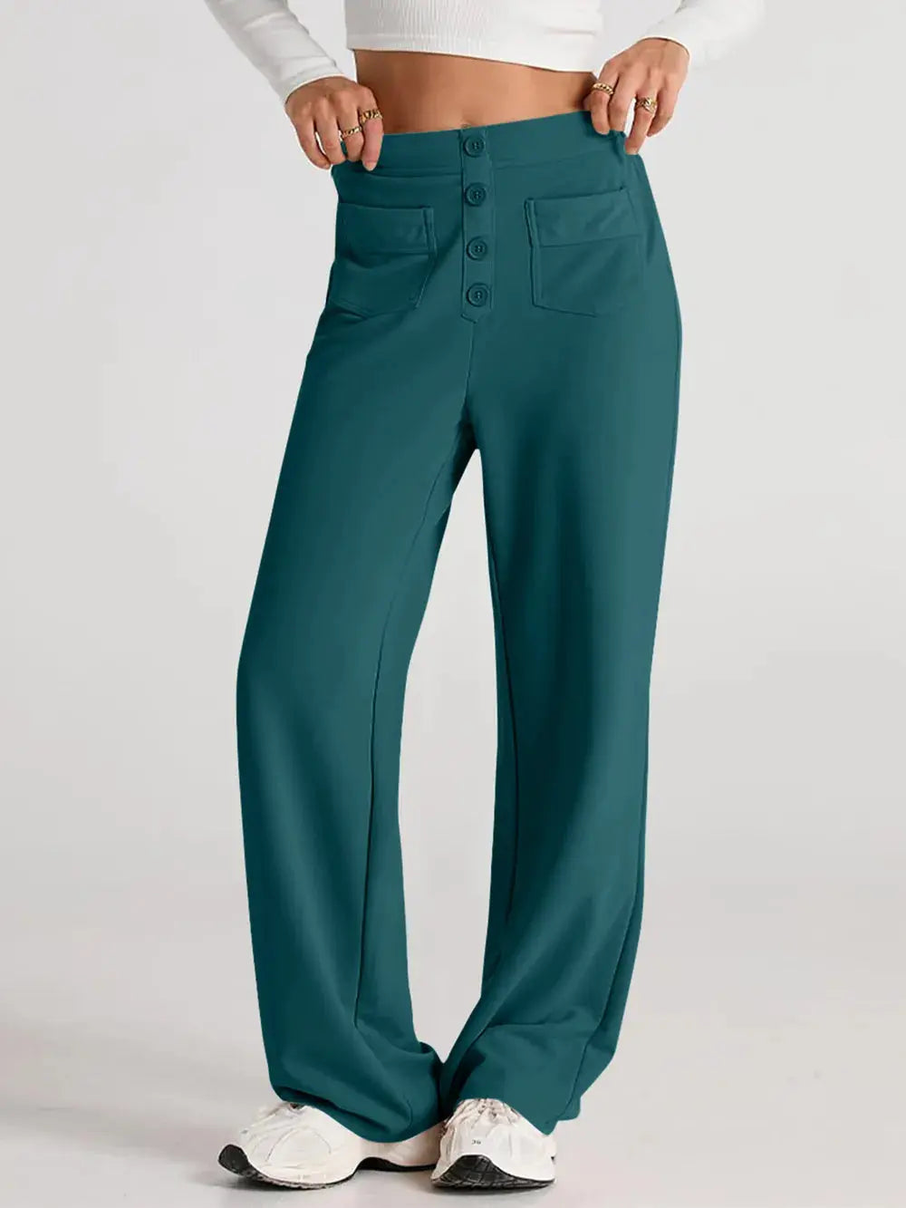 High Waist Wide Leg Pants.