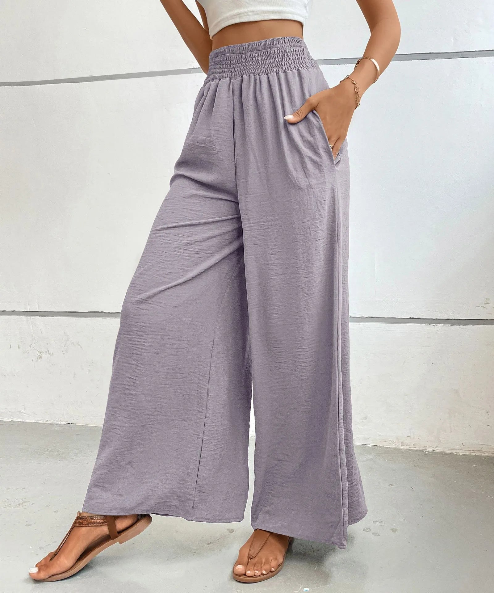 High-Waisted Wide Leg Pants.