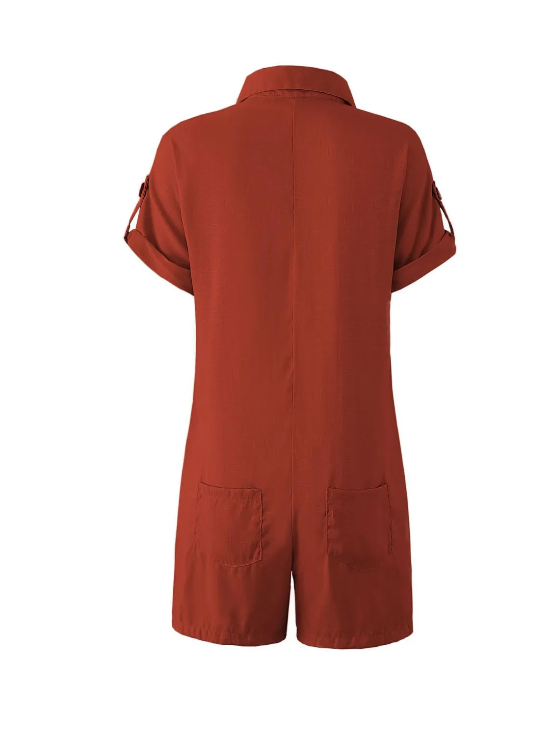 Front Short Sleeve Romper.