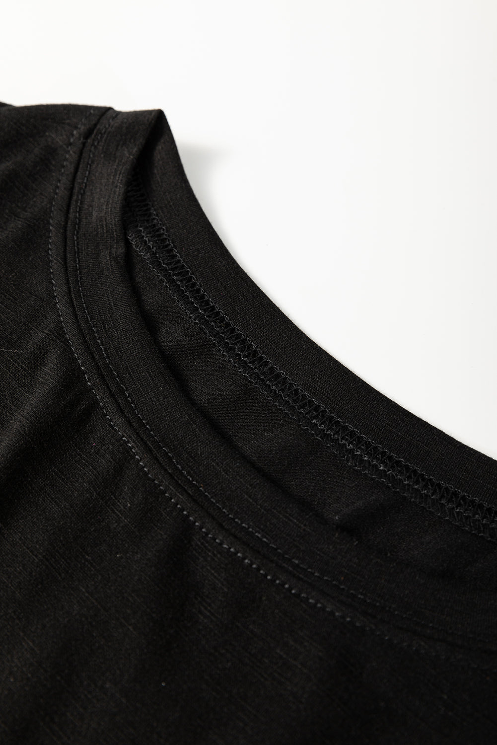 Black Faux Two Piece Floral Long Sleeve Patchwork Tee Dear-Lover Dropshipping