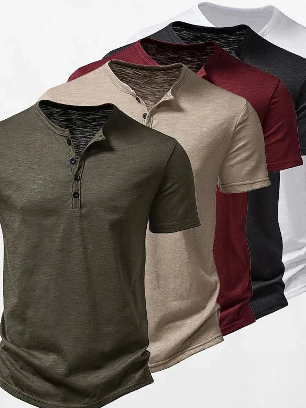 Casual Short Sleeve Polo Plus Size for men.