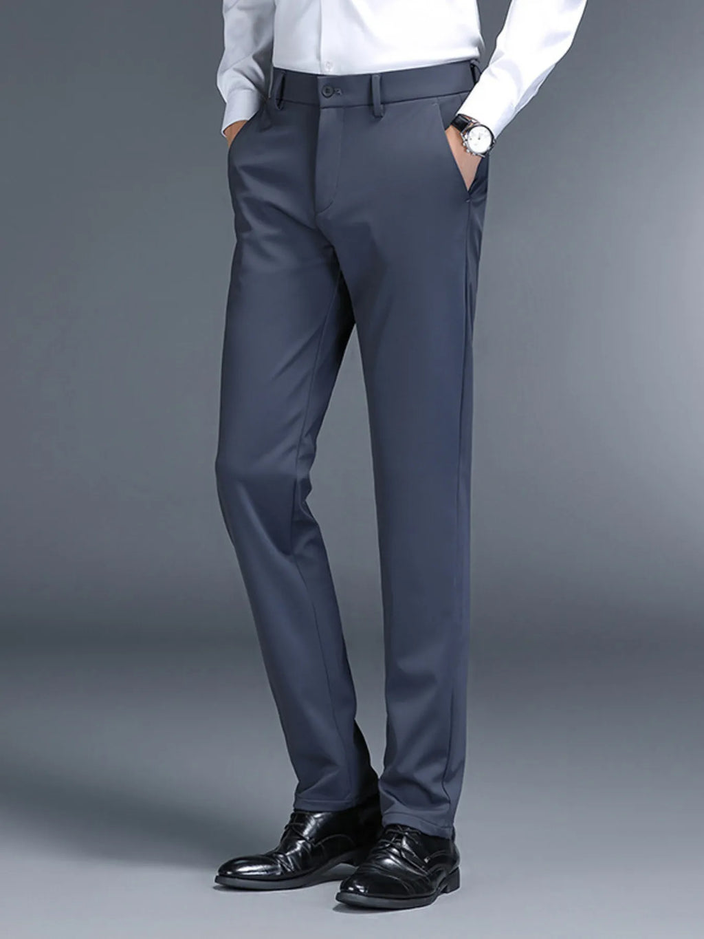Men's Slim Fit Pants with Pockets.