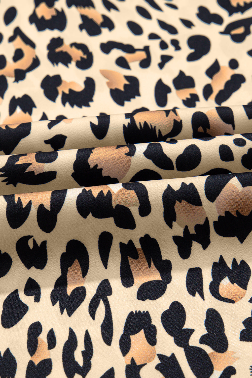 Parchment Leopard Drawstring Elastic Waistband Flowy Wide Leg Pants Dear-Lover Dropshipping