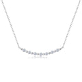 White Moon Stars - A Fashionable And Light Luxury Jewelry Pendant Necklace Set With Top-quality Moissanite, S925 Silver Plated Platinum