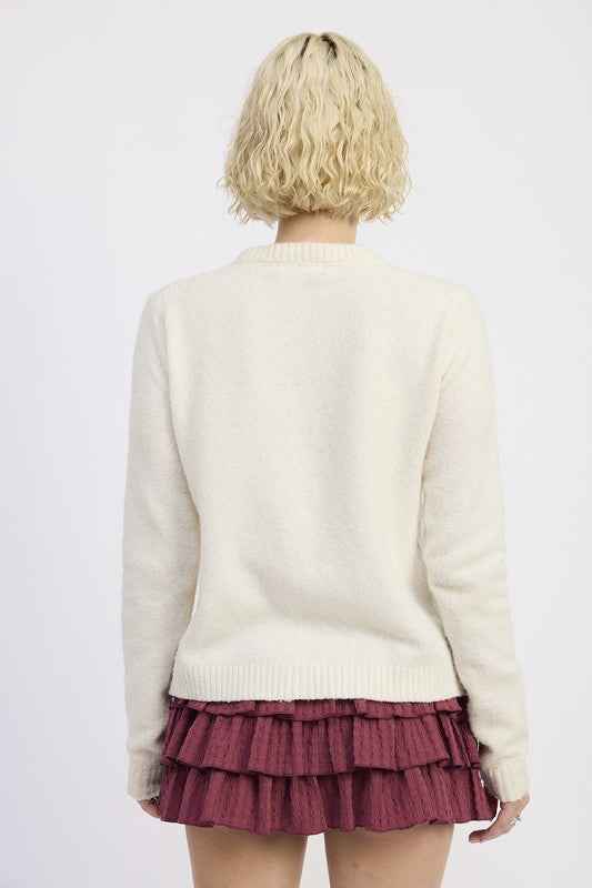 FITTED BUTTON UP CARDIGAN