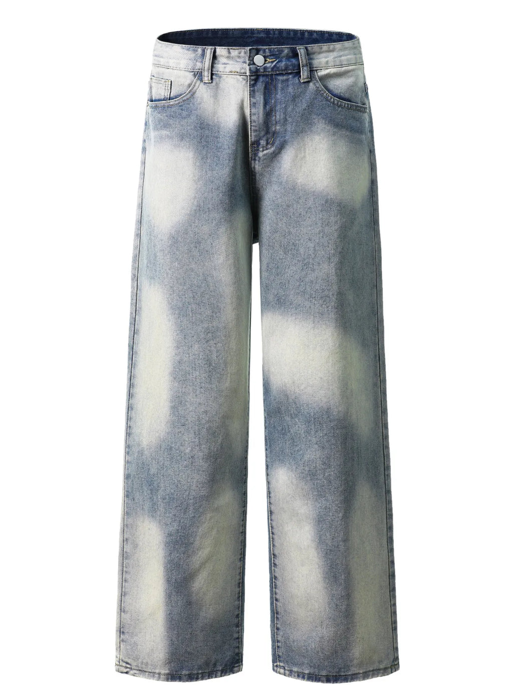 Men's Wide Leg Denim Jeans.