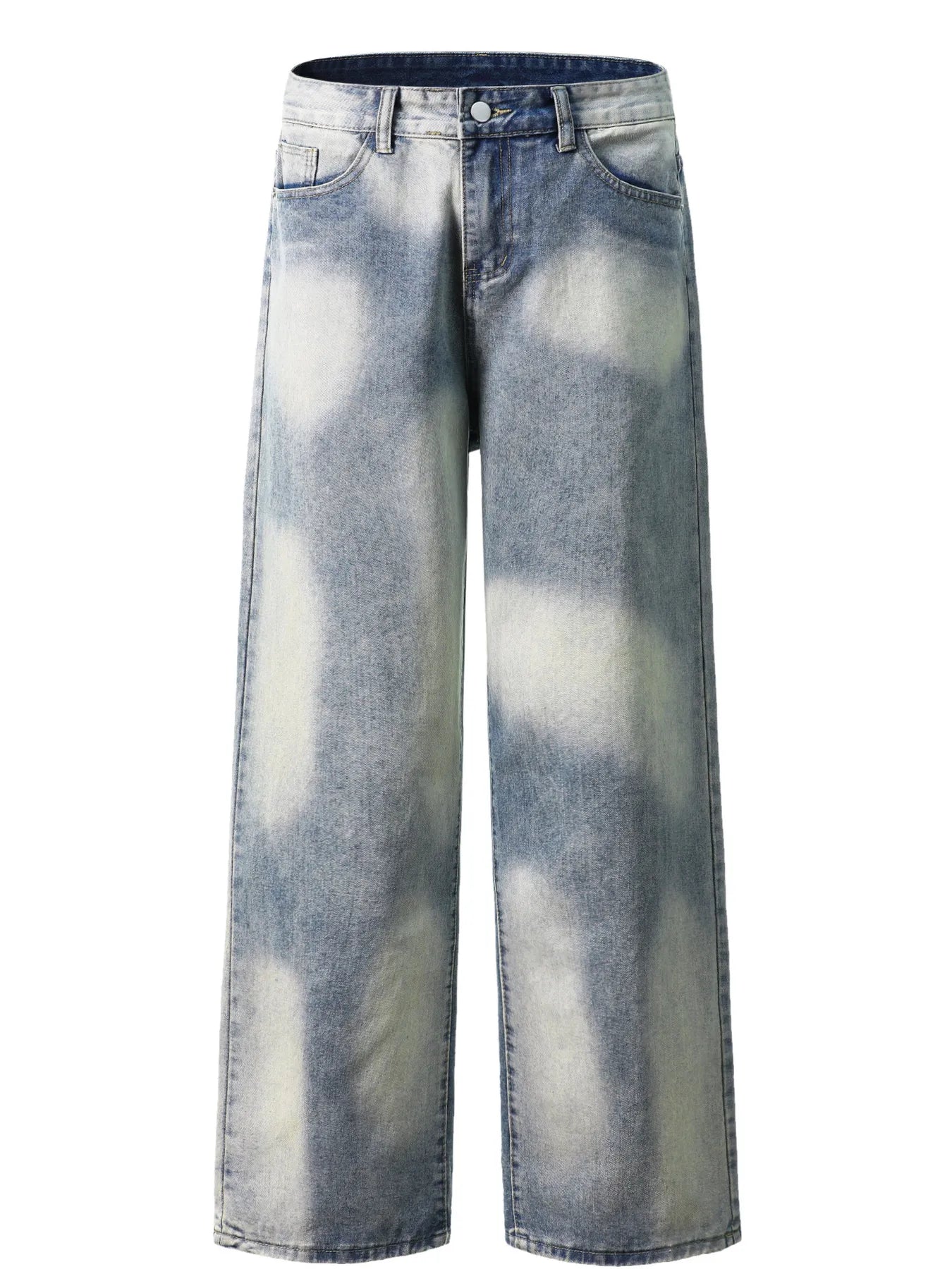 Men's Wide Leg Denim Jeans.