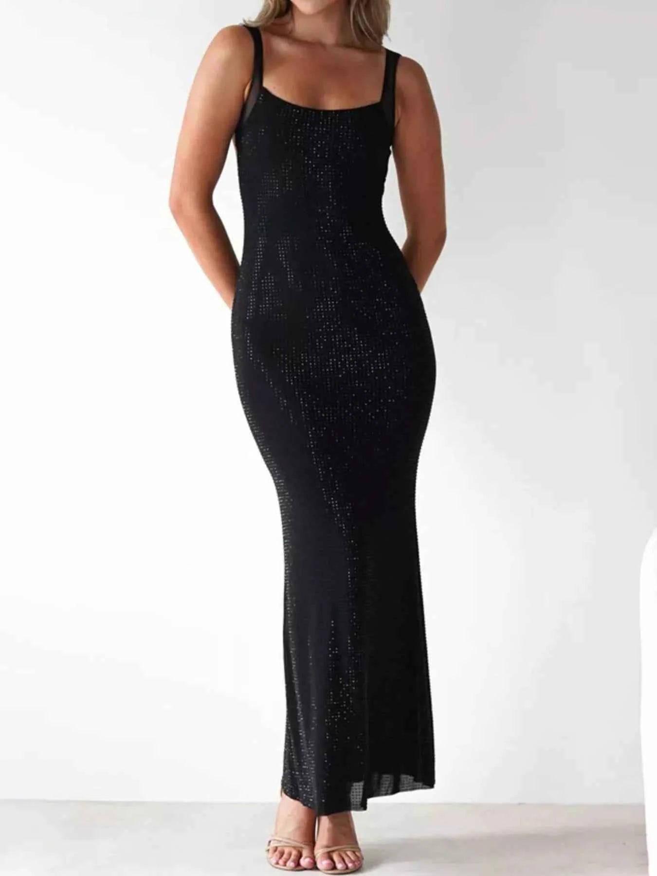 Backless Sleeveless Bodycon Maxi Dress