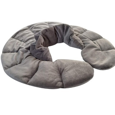 Microwave Heating Neck and Shoulder Wrap Gravity Weighted Strap Short Plush Neck and Shoulder Heating Pad with Hot/Cold Pack