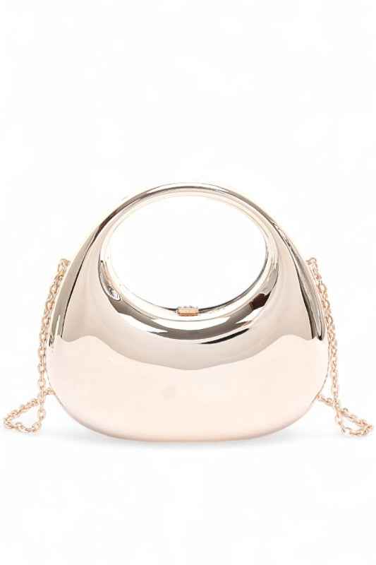 Polished Molded Top Handle Clutch