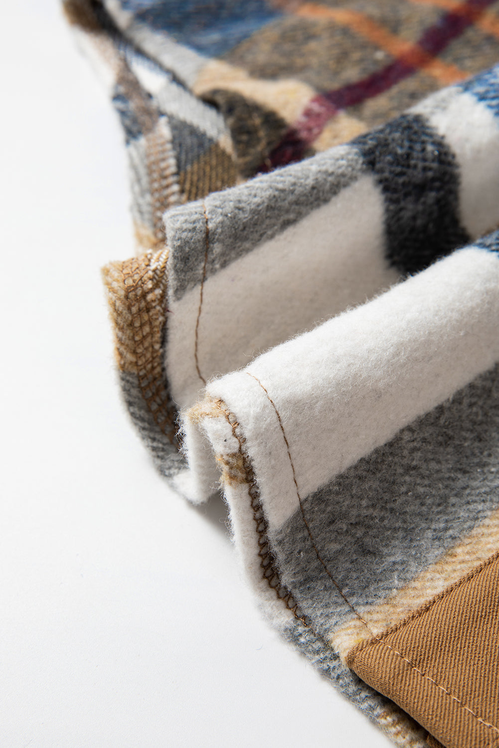 Khaki Plaid Patchwork Long Sleeve Shirt Mini Dress Dear-Lover Dropshipping