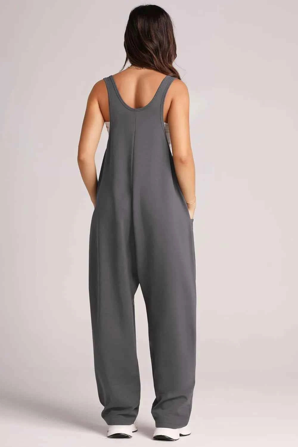Lovelet V-Neck Wide Strap Overalls
