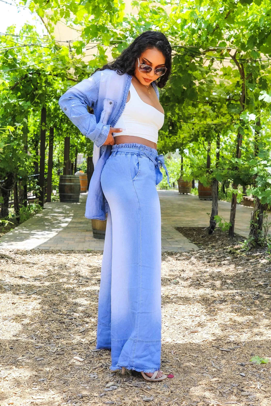 Denim on Denim Pant Set