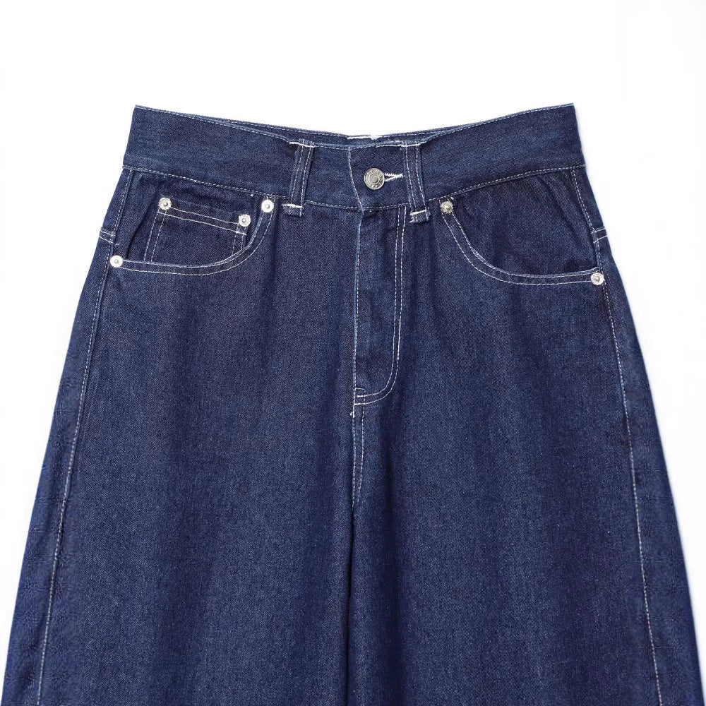 Fashionable and minimalist denim casual pants for women eprolo