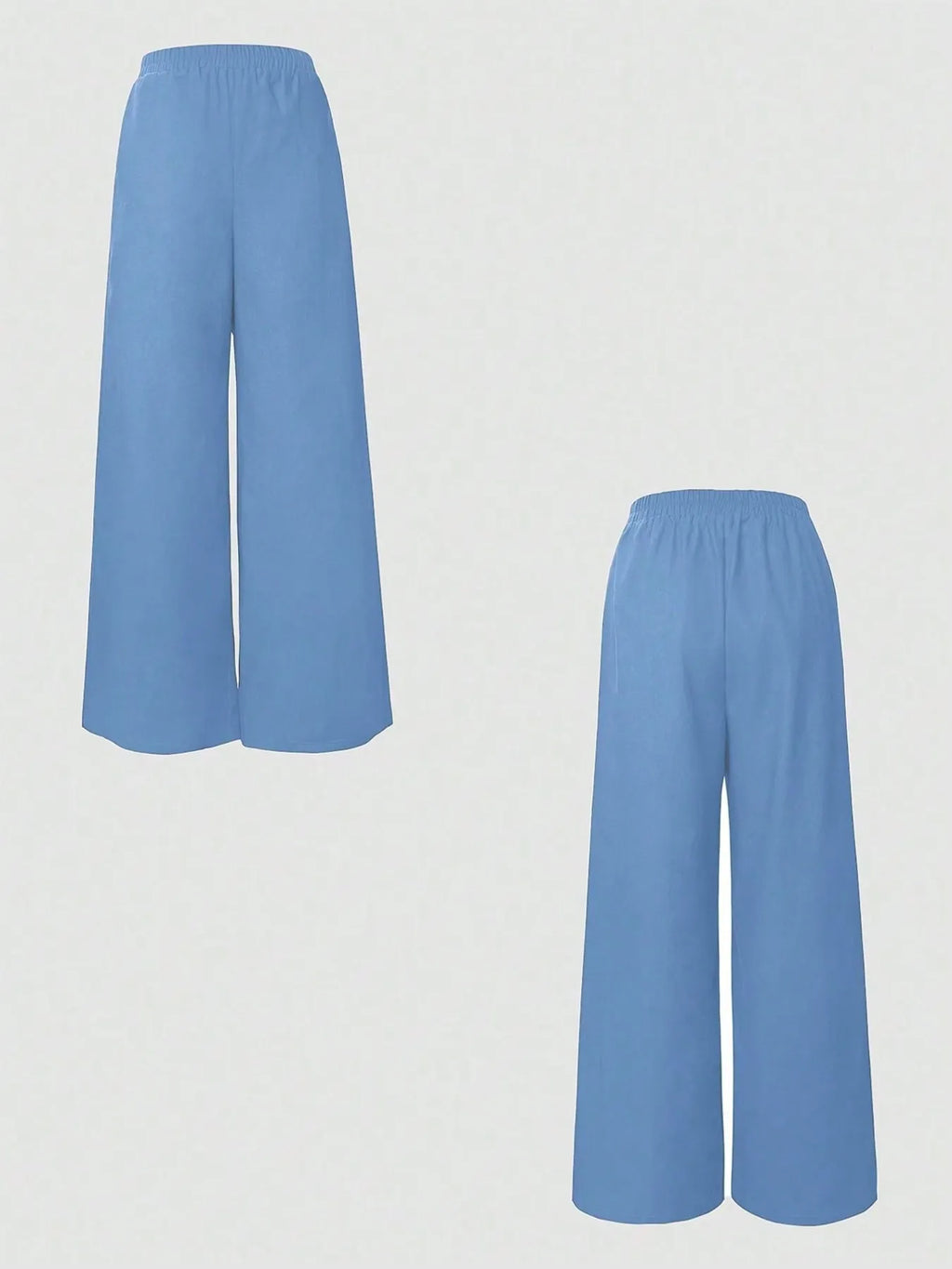 One Button Sleeveless Top and Pants Set.