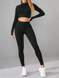 Long Sleeve Top and Leggings Active Set.