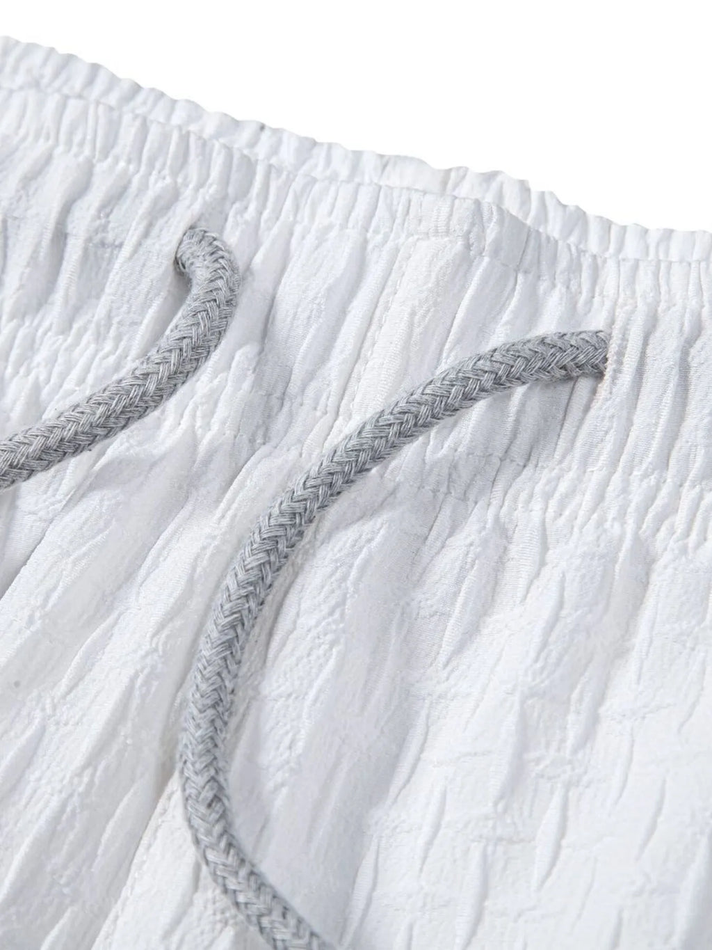 Men's Classic Textured Shorts with Elastic Waist.