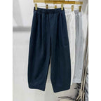 Waist Casual Pants for Women Loose Slimming Nine-Point Scissors Pants Harem Dad Pants Trendy