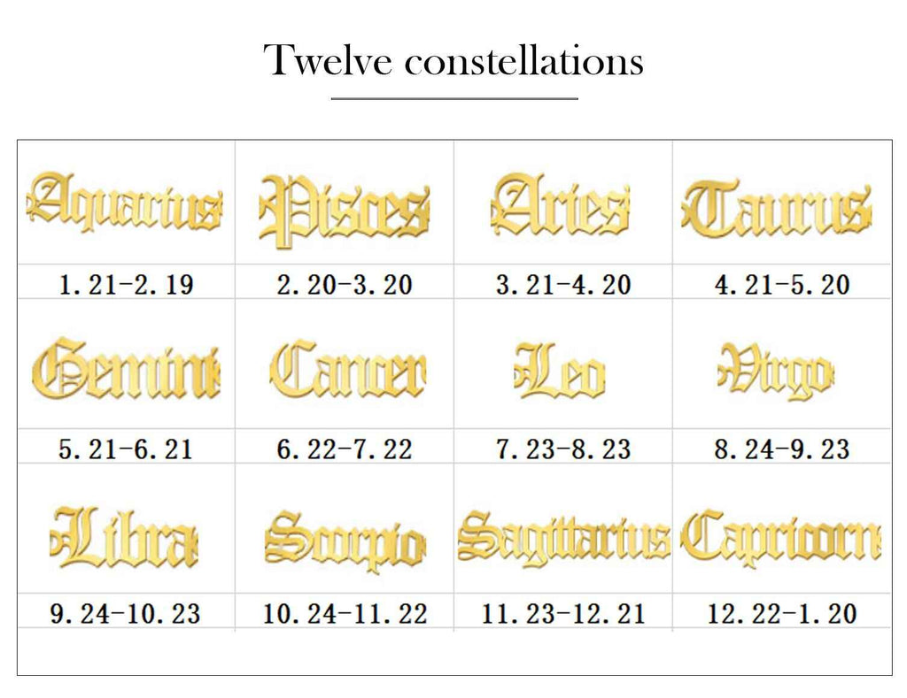 12 Constellations   Bracelet