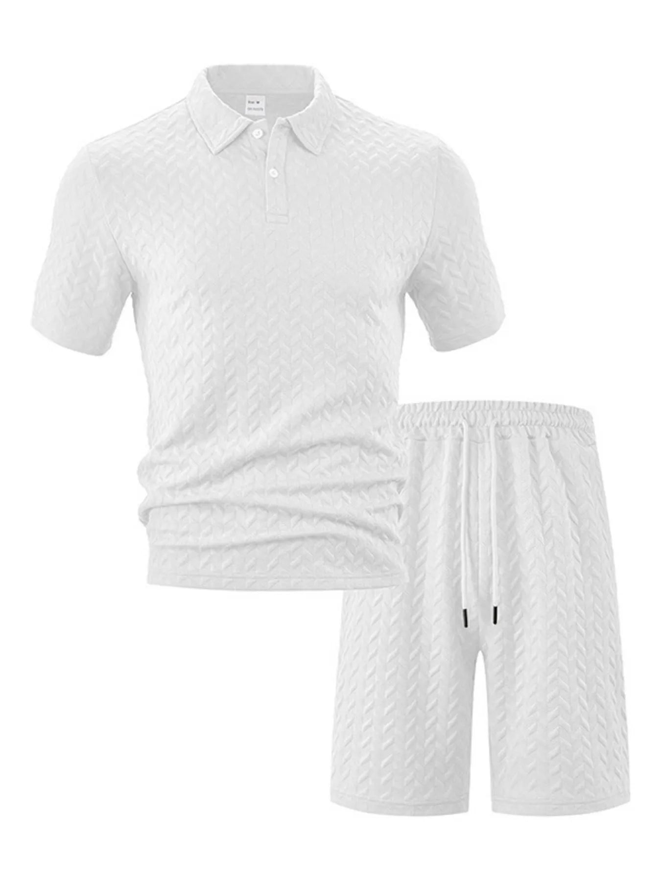 Polo Shirt and Shorts Set Plus Size.