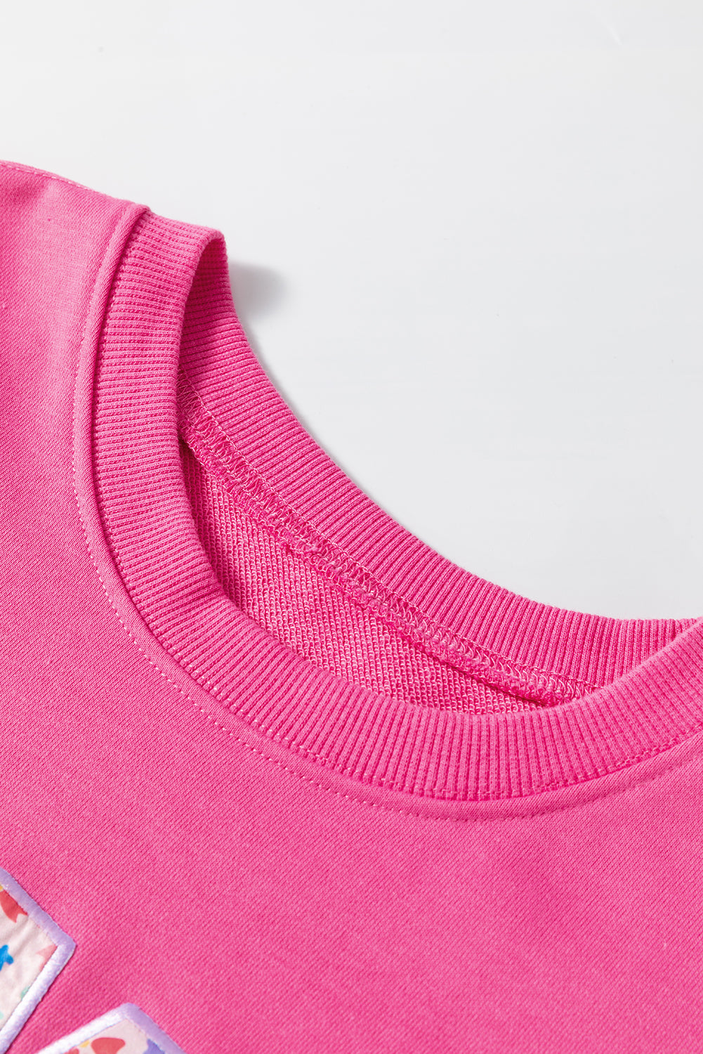 Rose Red Floral MAMA Embroidered Graphic Pullover Sweatshirt Dear-Lover Dropshipping