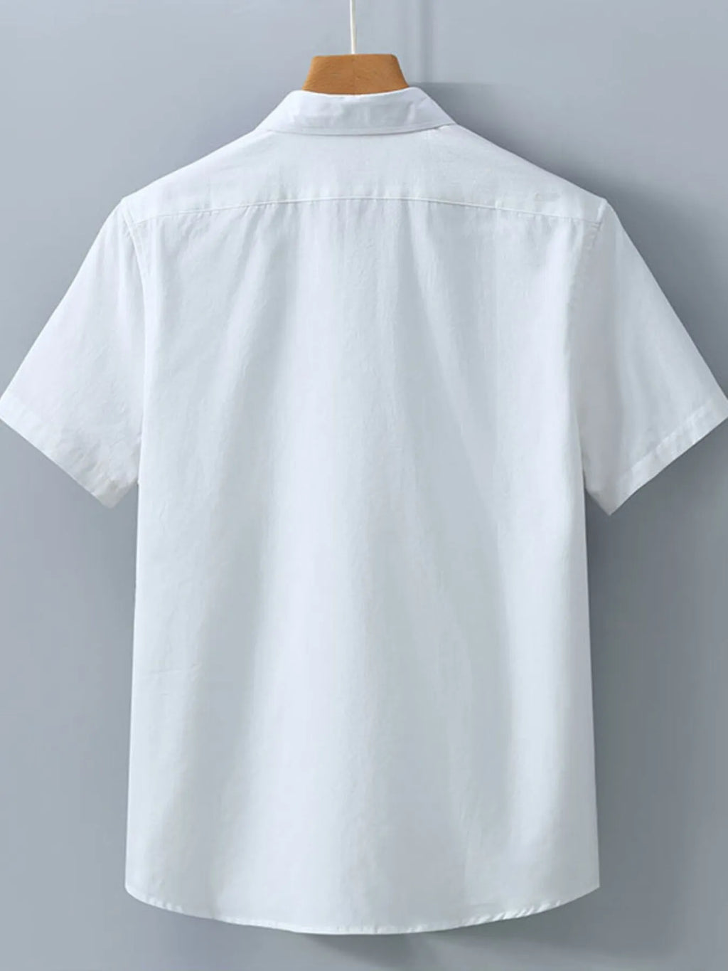 Men's Plus Size Button Up Short Sleeve Shirt.