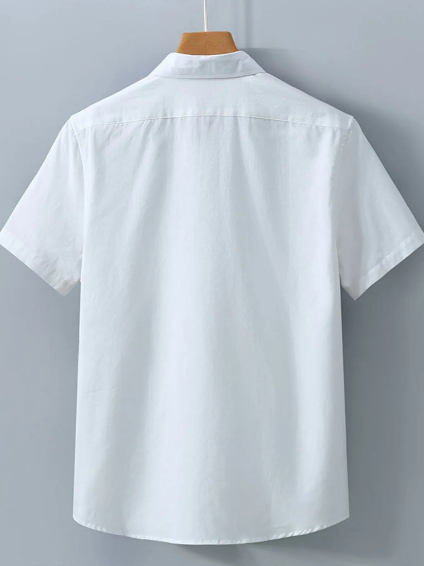 Men's Plus Size Button Up Short Sleeve Shirt.