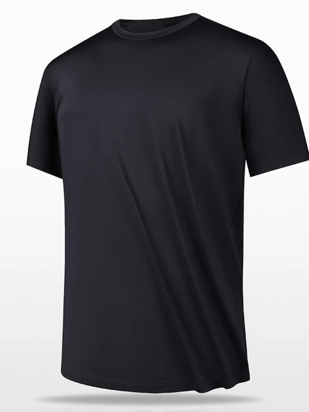 Men's Plus Size Round Neck Short Sleeve T-Shirt.