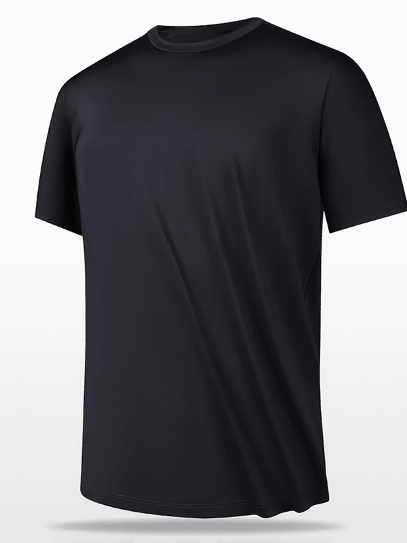 Men's Plus Size Round Neck Short Sleeve T-Shirt.