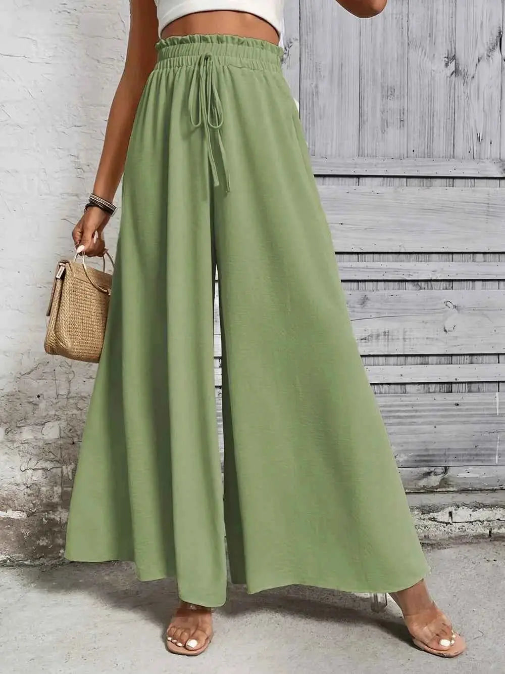 High Waist Wide Leg Pants.