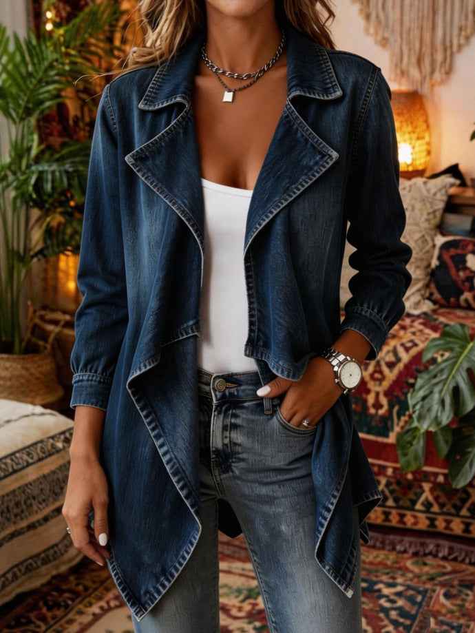 Womens Mid-length Denim Jacket