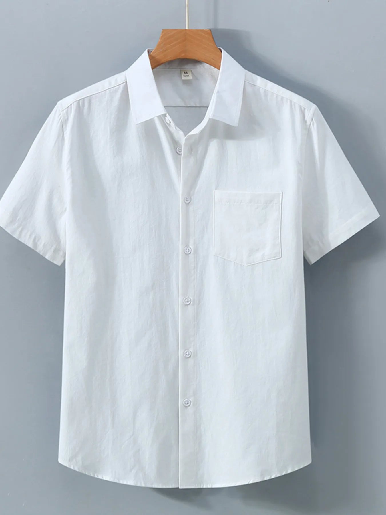 Men's Plus Size Button Up Short Sleeve Shirt.