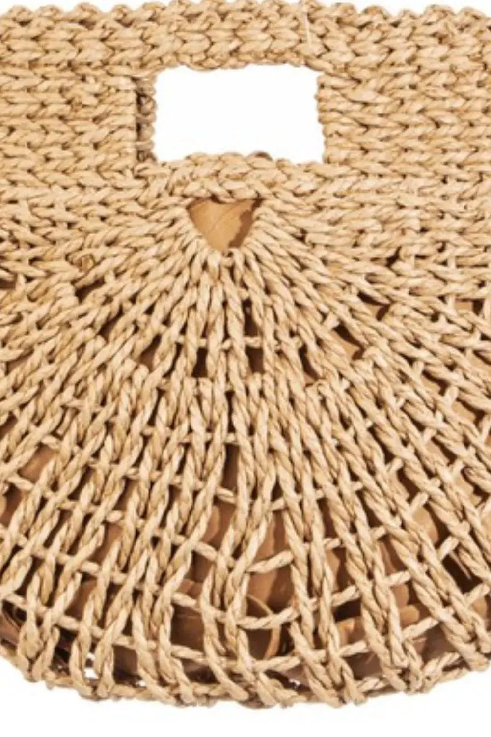 Fame Braided Semi Circle Tote Bag.