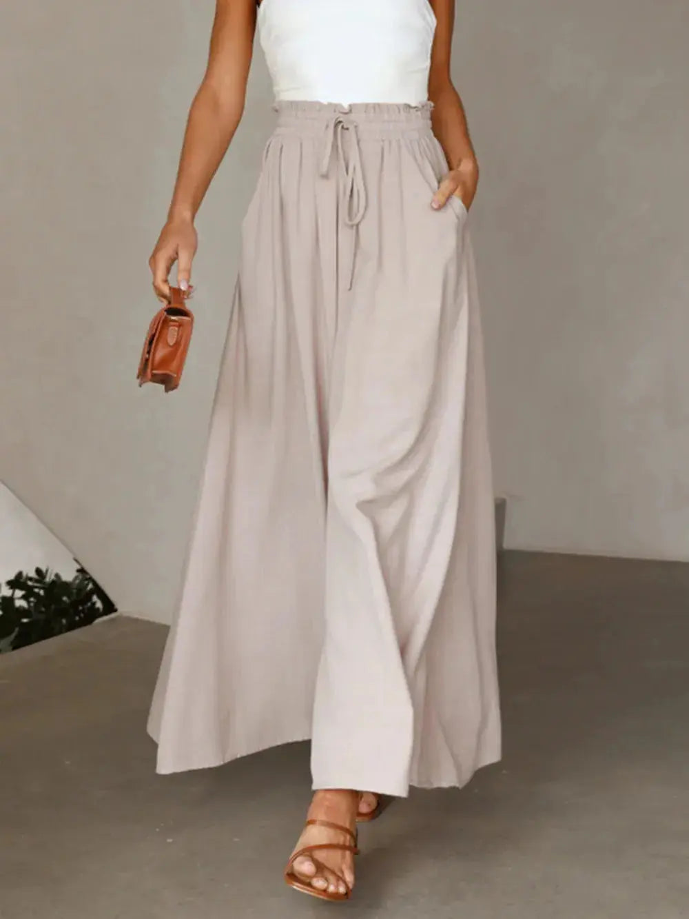 High Waist Wide Leg Pants.