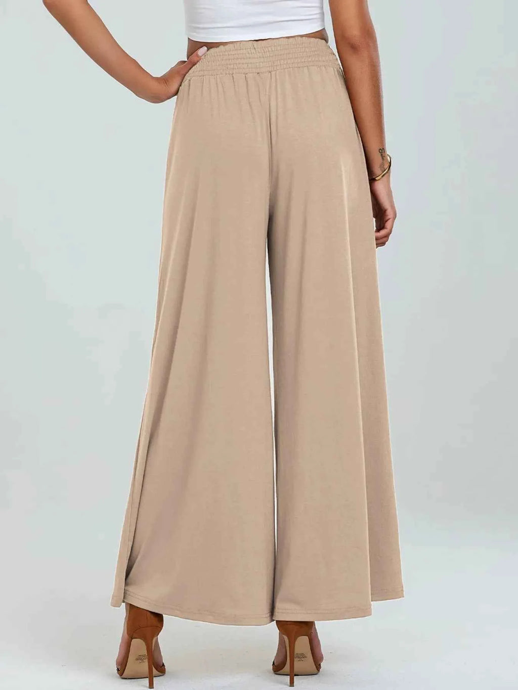 High-Waisted Wide Leg Pants with Pockets.