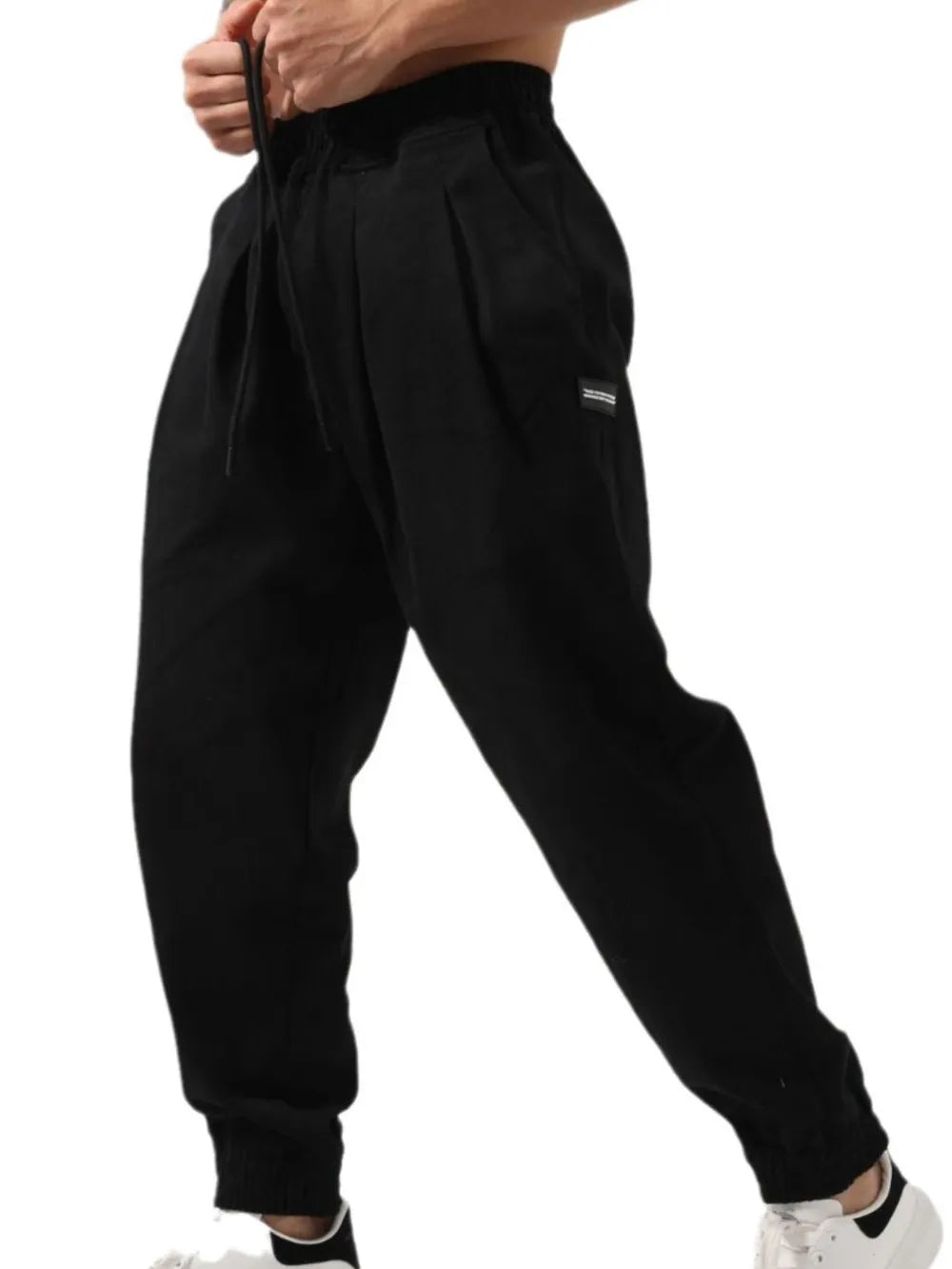 Men's Plus Size Drawstring Pocketed Active Pants.