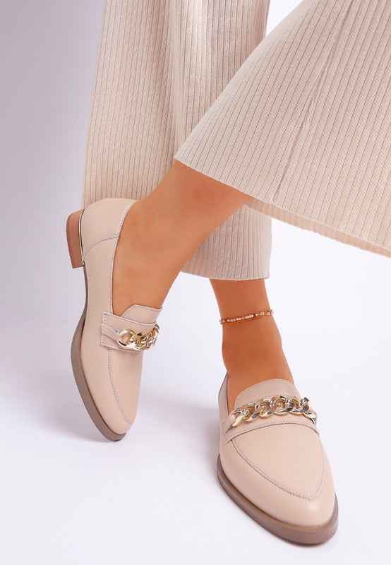 POLA Leather Horsebit Loafers