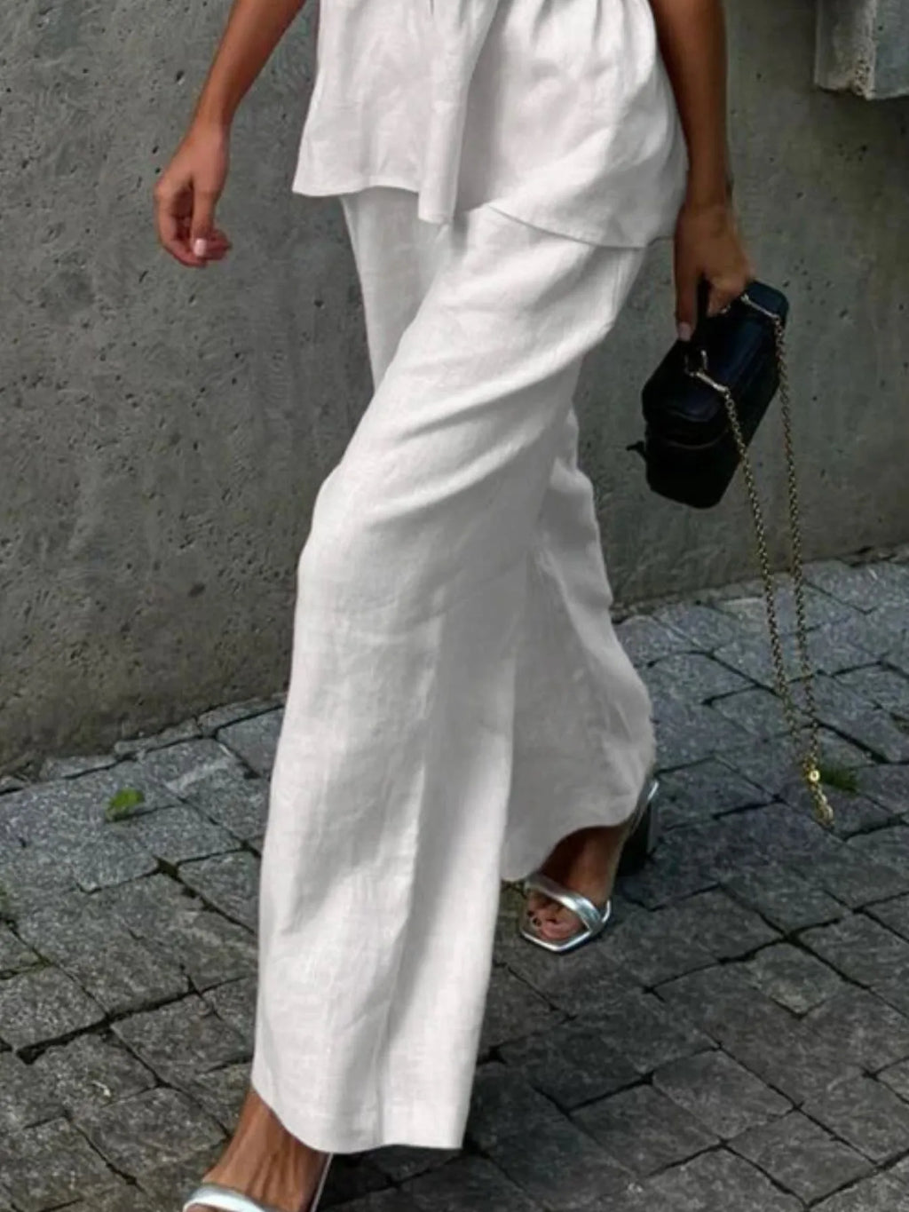 V-Neck Vest and Pants Set.