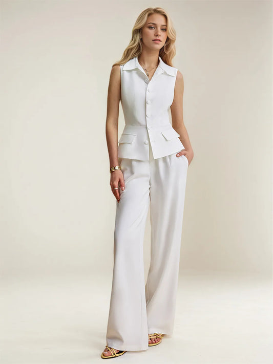 WOMEN Vest and Pants Suit Set - CHIC TB
