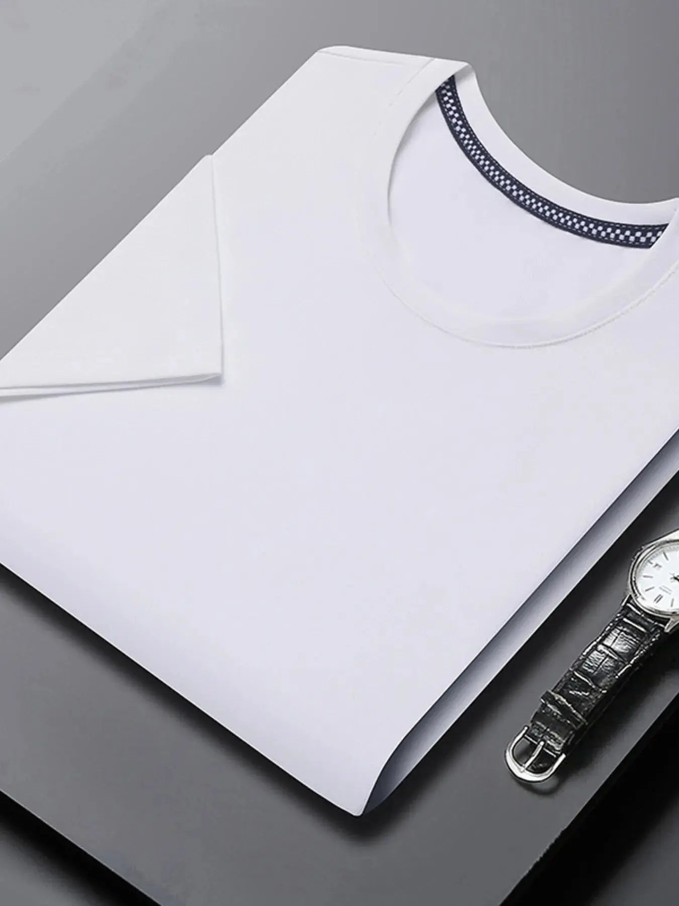 Men's Plus Size Breathable Short Sleeve T-Shirt.