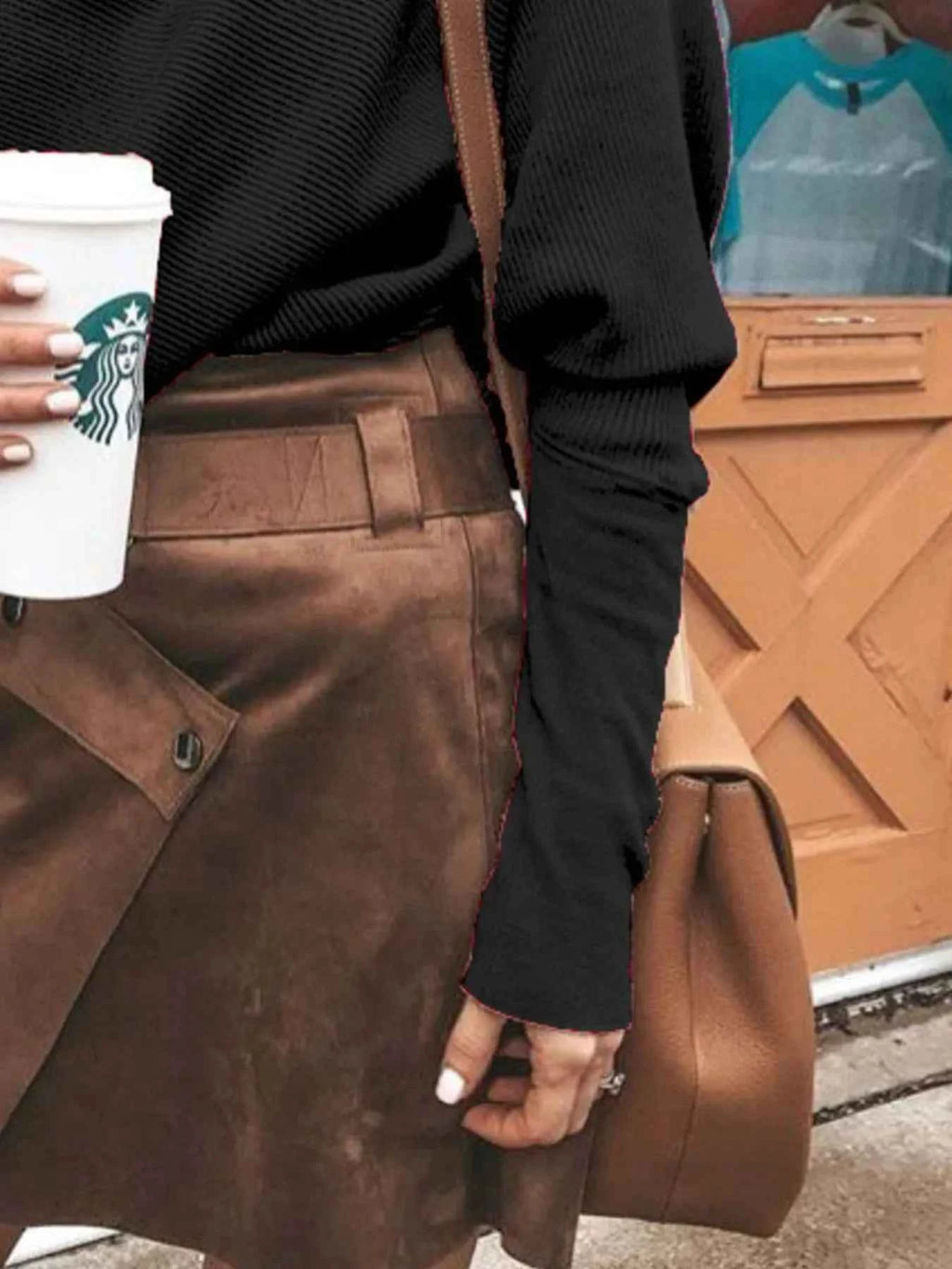 Full Size One-Shoulder Ribbed Sweater Plus Size.