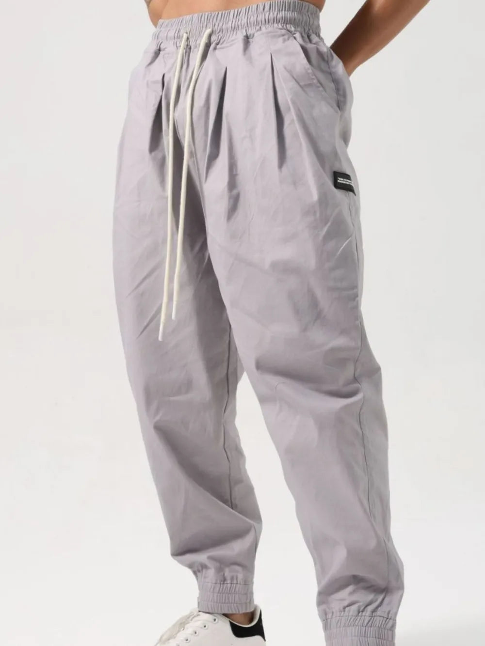 Men's Plus Size Drawstring Pocketed Active Pants.