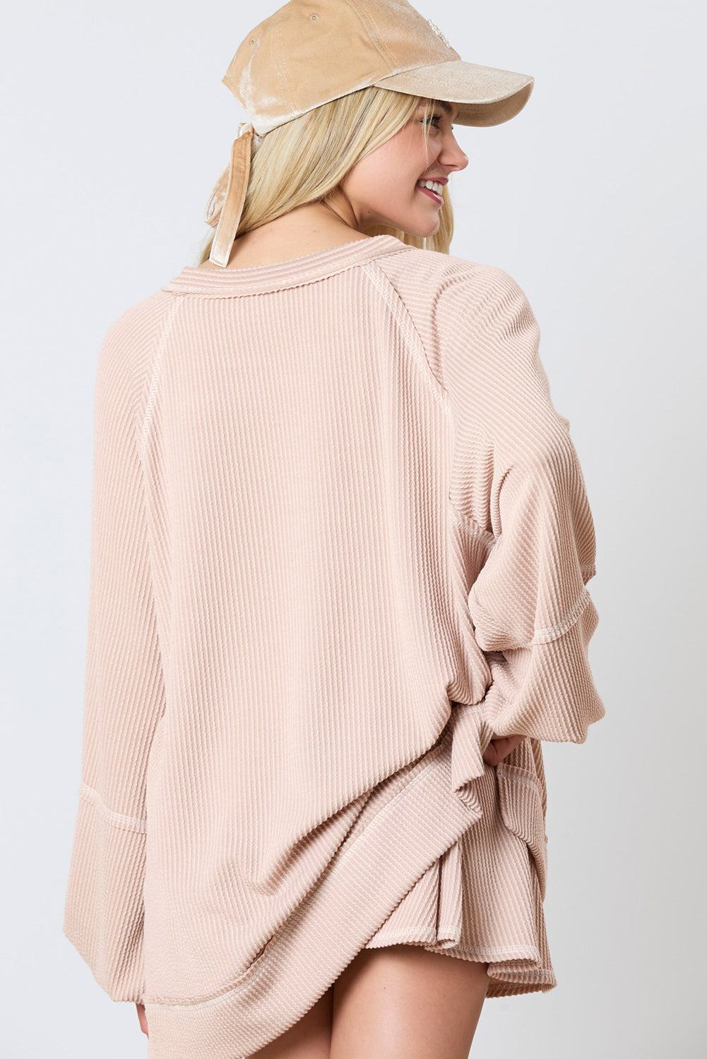 Jet Stream Corded Lantern Sleeve Top High Waist Ruffled Mini Skirt Set Dear-Lover Dropshipping