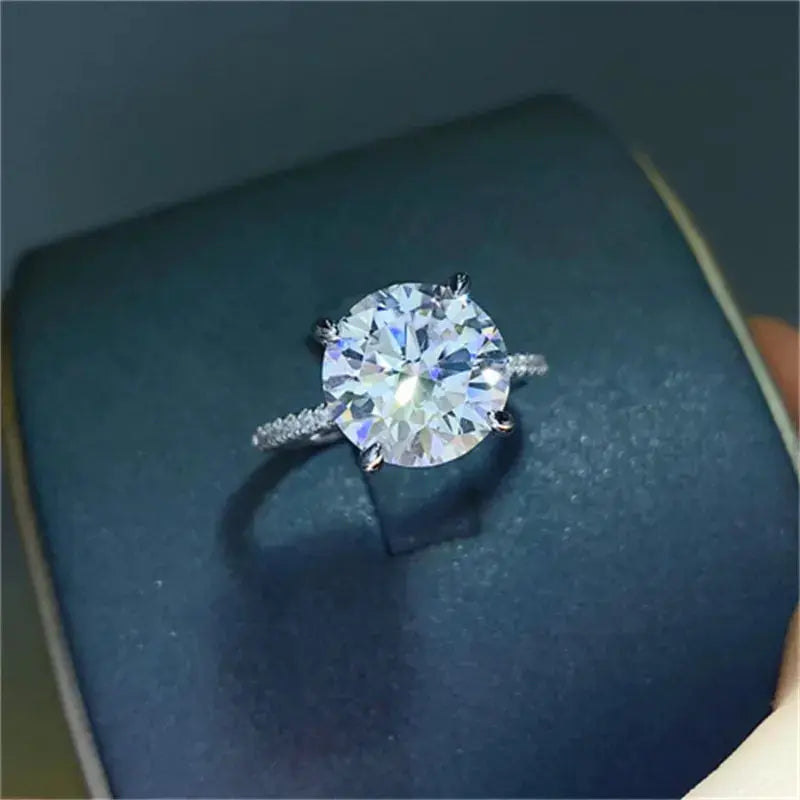 5 Carat Moissanite 925 Sterling Silver Ring.