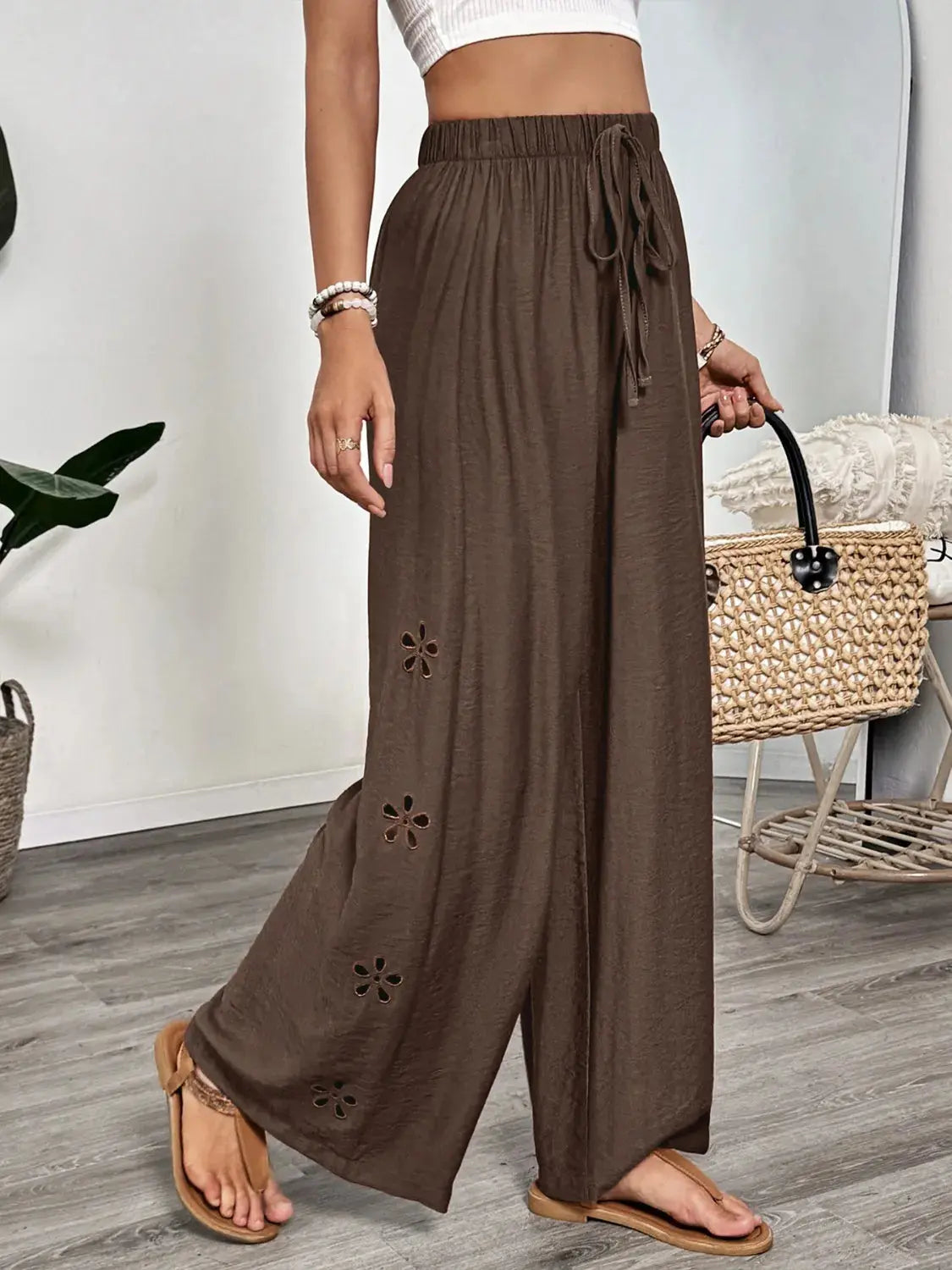 Casual Wide Leg Pants.