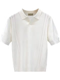 Men's Detail Short Sleeve Polo Plus Size.