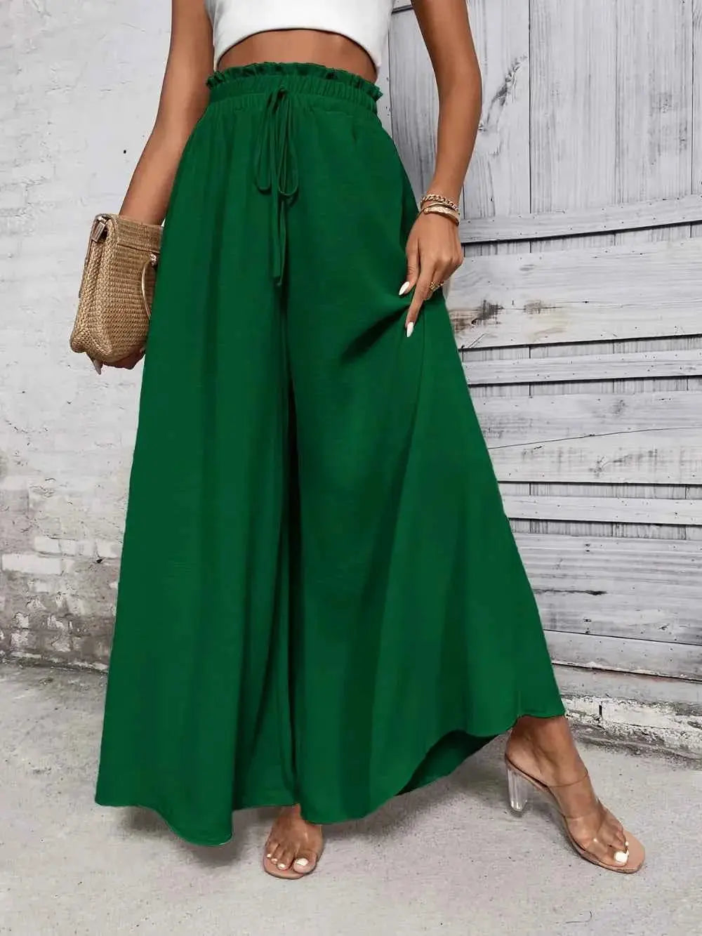 High Waist Wide Leg Pants.